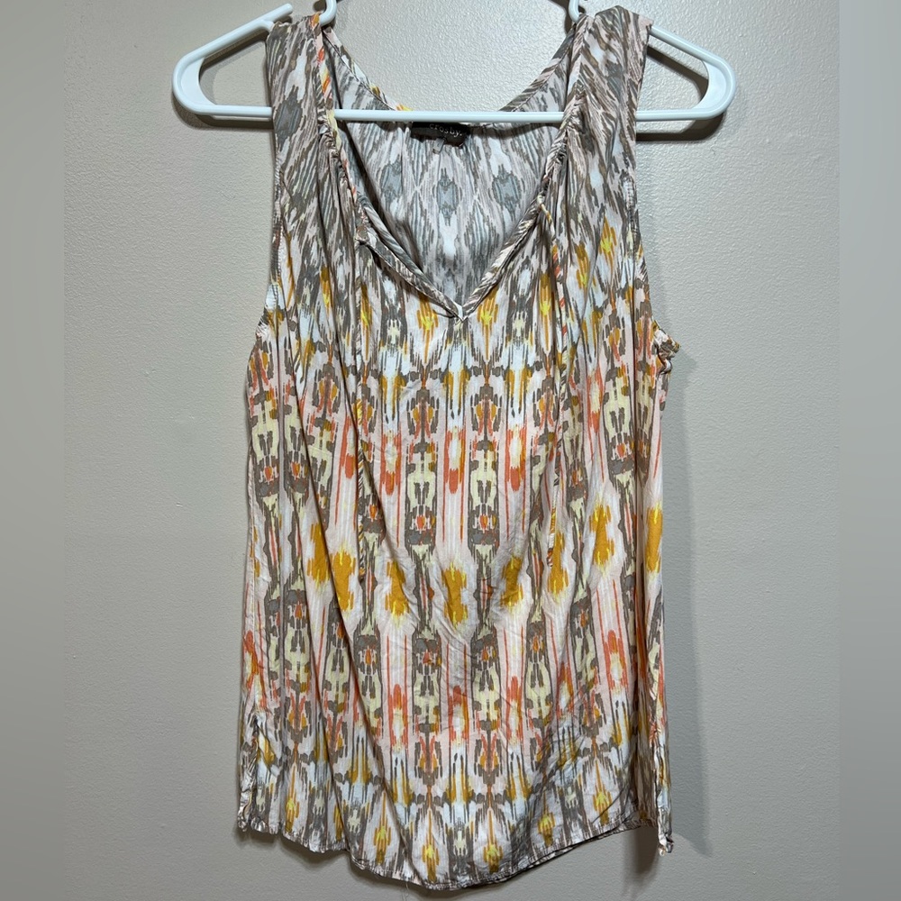 Size large multi colored tank top